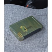 日本製造 GORDON MILLER 小型工具盒 可分格收納盒 迷你雜物盒 軍綠色 零件盒 露營用 車中泊